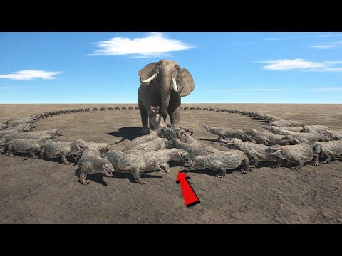 000222 Komodo Dragon vs Every Unit - Animal Revolt Battle Simulator