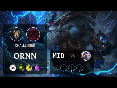Ornn Mid vs Fiora - KR Challenger Patch 9.24