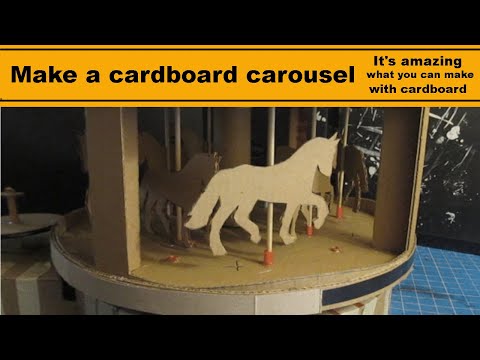 Make a Cardboard Carousel -  Fun cardboard project