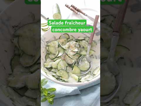 Recette Soupe froide de concombre menthe et yaourt grec