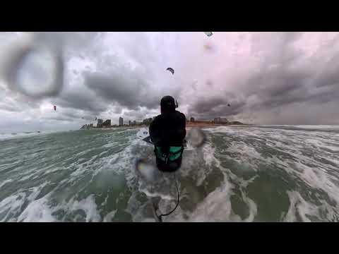 Kitesurfing Israel full accident session (January 9 2026)