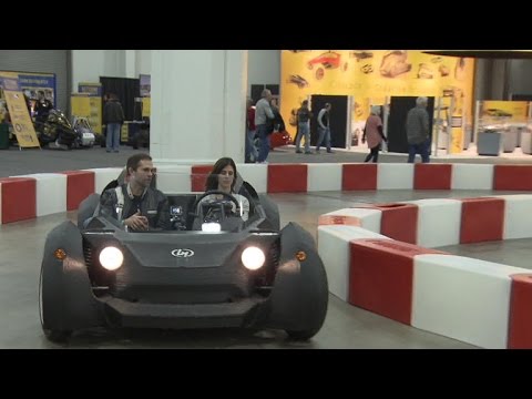 Taking a test drive in a 3D-printed car