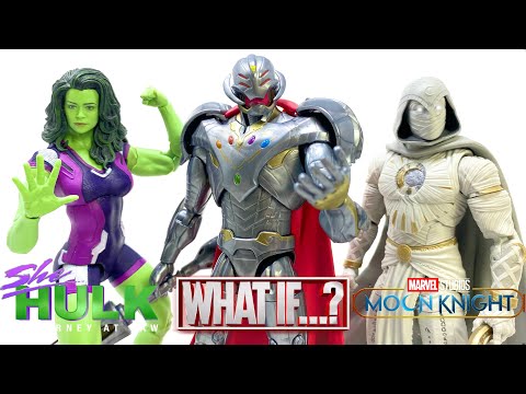 Marvel Legends INFINITY ULTRON BAF Disney+ SHE HULK & MOON KNIGHT Action Figure TRIPLE Review