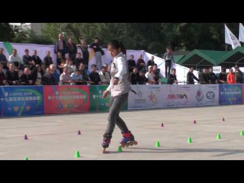 2016 Asian roller skating championship Classic Slalom Junior Women 5th Place Lalida Mokkharat(THA)