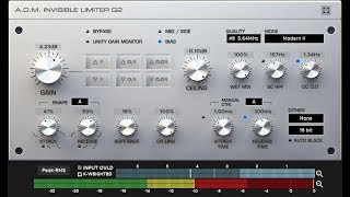 Video thumbnail for Invisible Limiter G2 - A.O.M Factory. by NF Estúdio