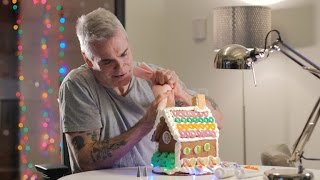 Henry Rollins Decorates A Gingerbread House