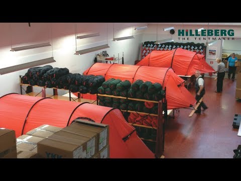 Eine kurze Besichtigungstour durch die Hilleberg-Zeltfabrik