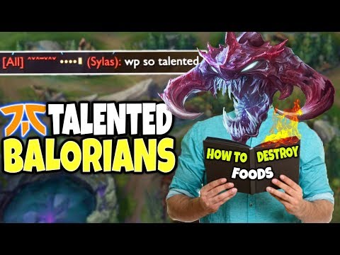 FOODS acknowledging that FNC BaLoRians are TALENTED 🔥 LoL Cho'Gath vs Sett Season 10 Gameplay