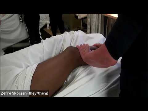 Swedish Massage Supine - Petrissage Lower Leg - Circles and Pincer Grasp