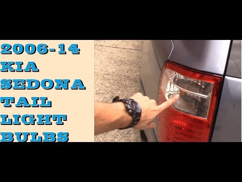 How to change replace Tail light bulbs in 2006–2014 Kia Sedona