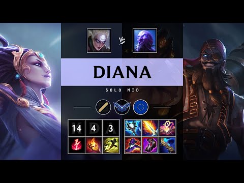 Diana Mid vs Ryze - EUW Diamond Patch 25.21
