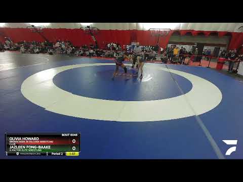112-117 Lbs Cons. Semi - Olivia Howard, Brown Deer Jr Falcons Wrestling Club Vs Jazleen Fong-Baake