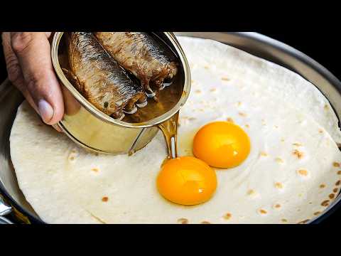 Sardines and tortilla are the best dinner in 10 minutes. Better than a sandwich!
