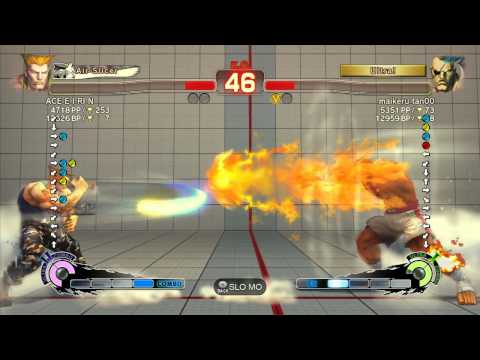 SSF4 AE 2012: ACE E I RI N (Guile) vs Michael Tan (Sagat) - Xbox Live Ranked Match