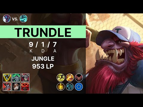 Trundle Jungle vs Hecarim - 953 LP Grandmaster - EUW 15.11
