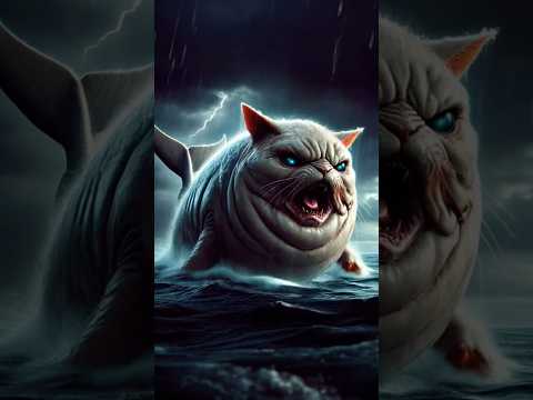 "AI CAT AND SHARK: A Stunning Tribute to Pride Rock" #animals #aigenrated #shorts