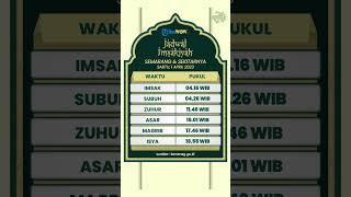 Jadwal Imsakiyah Semarang dan Sekitarnya, Sabtu 1 April 2023