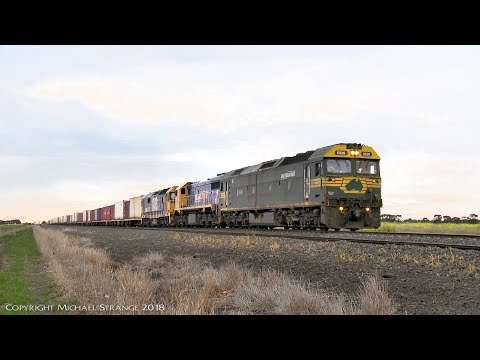 7901V Mildura Containers On Standard Gauge - PoathTV Australian Trains & Railways