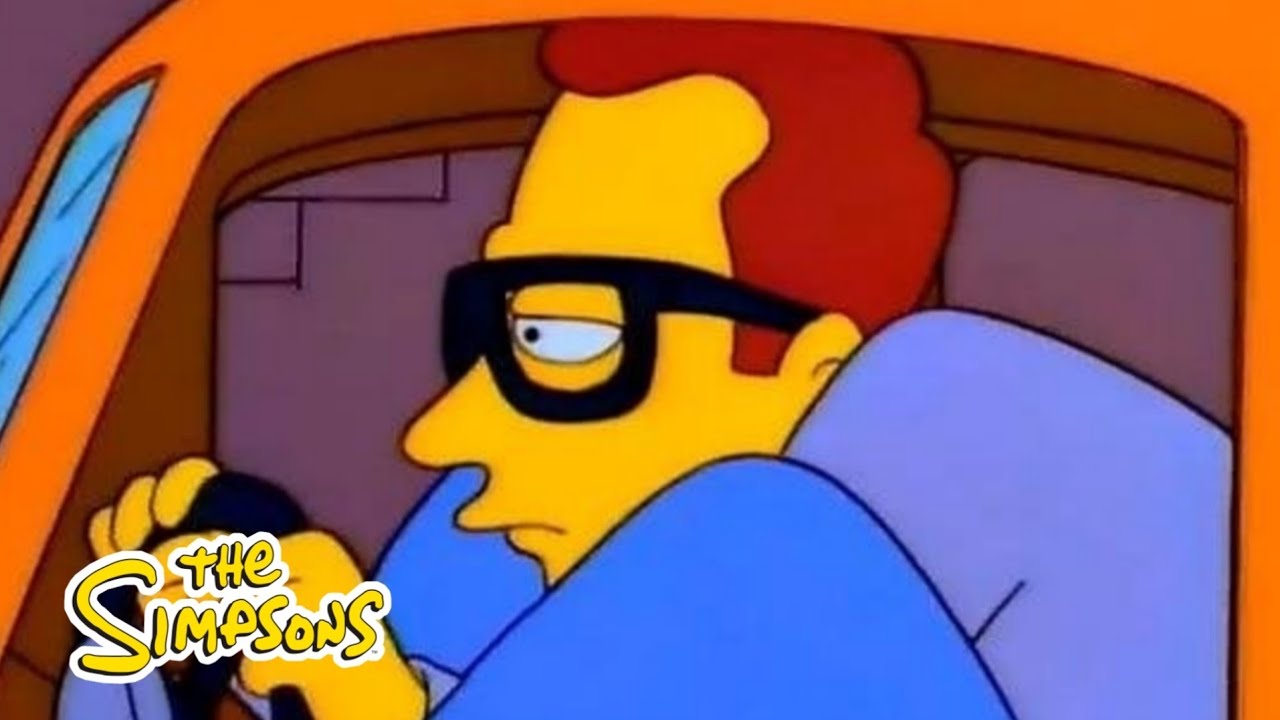 Tall Man in a Small Car | The Simpsons
