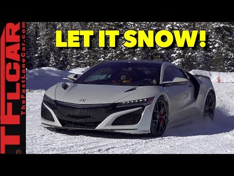 Unleashing 573 Horsepower On Snow and Ice! Acura NSX Snow Review