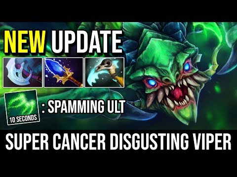 TOXIC META!!! Super Disgusting Viper Aghanim's Scepter and Hex Build 1ULT Per 10 Seconds Dota 2