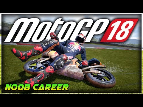MotoGP 18 Career Mode Part 2: FIRST EXPERIENCE WITH WET SESSION! (MotoGP 18 Noob Career)