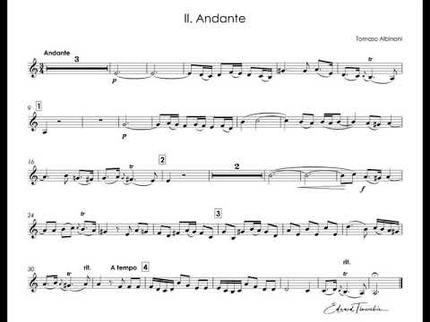 Albinoni, Tomaso - Trumpet Concerto B-flat major  - Hakan Hardenberger  trumpet piccolo Bb