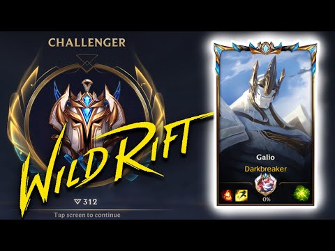 CHALLENGER GALIO INSANE PRO BUILD WILD RIFT PATCH 2.2C