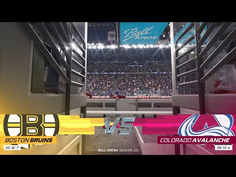 NHL 22 Full Match - Boston Bruins vs Colorado Avalanche - Simulation