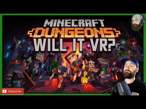 MINECRAFT DUNGEONS VR - Minecraft Dungeons Virtual Reality Gameplay - Full 3D with Vorpx in VR! 😍