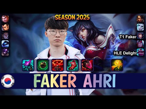 T1 Faker AHRI vs SYLAS Mid - Patch 25.10 KR Ranked | lolrec