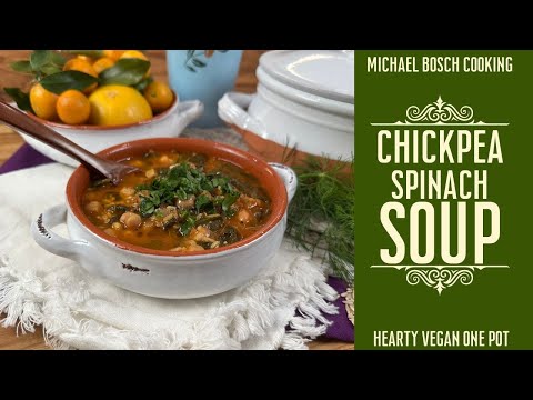 Flavorful Chickpea and Spinach Soup | Healthy and Hearty Vegan One-Pot Recipe