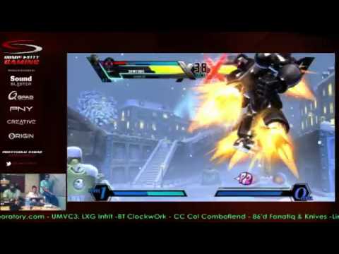 Comboratory.com - UMVC3: Infrit ClockwOrk Combofiend 86'd Fanatiq Knives Dash Link & HeyWarren pt3