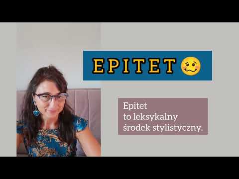 Epitet środki stylistyczne     #niebojsiewiersza #maturazpolskiego