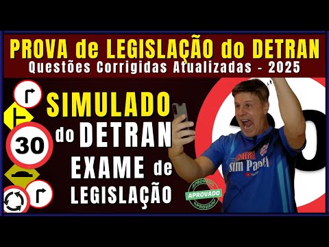 DETRAN EXAM 2025. TRAFFIC LEGISLATION 2025. DETRAN THEORETICAL TEST MOCK EXAM CORRECTED 2025
