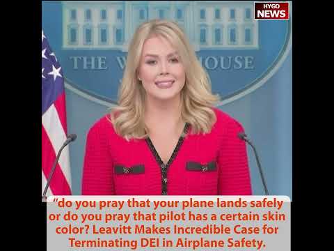 Do you pray lands safely or do you pray that pilot has certain skin color? Leavitt Incredible DEI