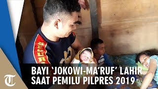 Bayi 'Jokowi-Ma'ruf' di Maros Lahir setelah Sang Ibu Mencoblos di TPS saat Pemilu 2019