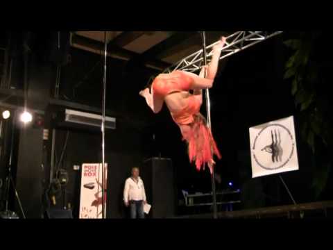 Belgium Pole Dance Champion 2012 Sarah Cavenaile (Benelux paaldanskampioenschap)