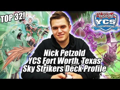 Yu-Gi-Oh! YCS Ft. Worth Top 32 - Pure Sky Striker Deck Profile - Nicholas Petzold - Dallas TX
