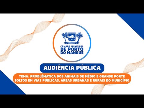 AUDIÊNCIA PÚBLICA SOBRE OS ANIMAIS SOLTOS EM VIAS PÚBLICAS DE PORTO DO MANGUE (01/10/2025)