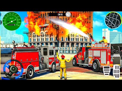Fire Truck Rescue Driving Simulator 3D - Real Multi-Storey Cars Driver - Android GamePlay #6