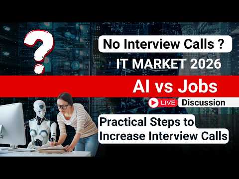 Why Are Interview Calls So Low in 2026 ? 🤯 | IT Job Market, AI Impact & How to Get More Calls