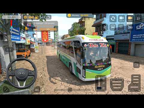 Coach Bus Simulator Vietnam #3 | Kia Granbird Bus Take Passengers to Ninh Binh