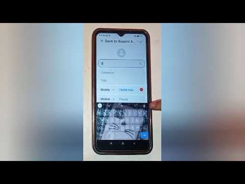 How to save contact in Redmi 8a,save contact setting