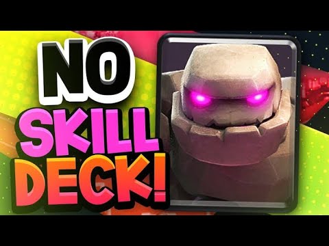 DIFFERENT GOLEM DECK| 89% WIN RATIO| NO SKILLS NEED | WATCH CR Club | let's make CR simple