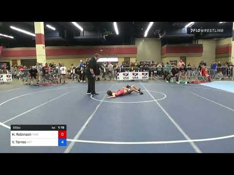 65 Lbs Rr Rnd 4 - Hailey Robinson, Thermopolis Wrestling Club Vs Vanessa Torres, Victory Wrestling