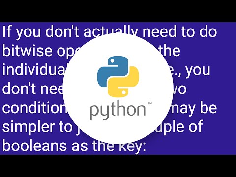 Python Boolean Key For A Dictionary