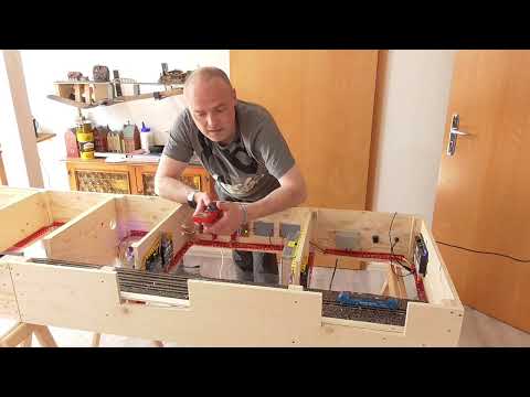 Modelleisenbahn Spur TT/1:120 - Der Schattenbahnhof ist verkabelt, Teil 8