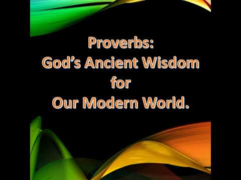 Episode 5: God's Ancient Wisdom for our Modern World: Proverbs Chapter 5 (Warnings Against Adultery)