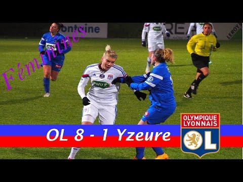 16ème de finale de coupe de France féminine : Olympique Lyonnais 8 - 1 Yzeure - 24 Janvier 2015